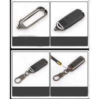 Ốp chìa khóa inox chống trầy xước lót silicon cao cấp cho xe Hyundai Elantra Tucson M02