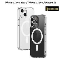 Ốp lưng iPhone 11 Pro hiệu HOTCASE Magnetic trong suốt hỗ trợ sạc nhanh từ tính không tháo ốp