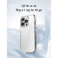 Ốp lưng iPhone 17 Pro Max lưng cứng viền dẻo trong suốt chống bám vân tay