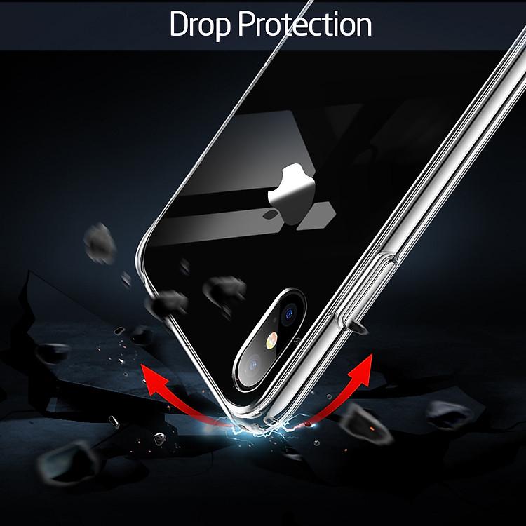 Ốp lưng Likgus Crashproof chính hãng cho iPhone XS Max bảo vệ máy tuyệt đối nhờ chất liệu silicon