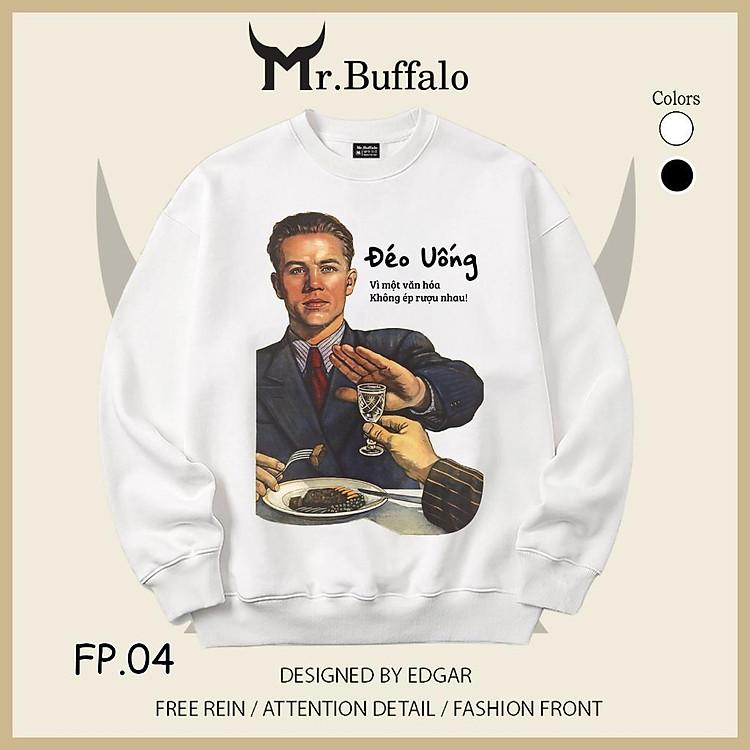 Quà tặng ý nghĩa áo Sweater Ăn Tết Không Nhậu Mr.Buffa size đa dạng cho mọi đối tượng