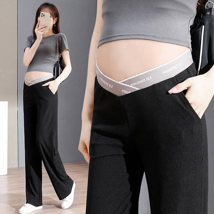 Quần Bầu Cạp Chéo AZ555 Ống Rộng Chất Liệu Thun Gân Lên Dáng Đẹp Mặc Hè Mát