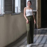 Quần dài ống rộng Hity PAN049 xanh rừng nhiệt đới sự hòa quyện giữa cổ điển và hiện đại