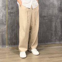 Quần dài ống rộng nam nữ Nesa Shop chất liệu đũi dày dặn phong cách tối giản tinh tế