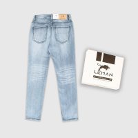 Quần Jean nam Leman xám khói trơn JD13 phom dáng Slim thời thượng dẫn đầu xu hướng
