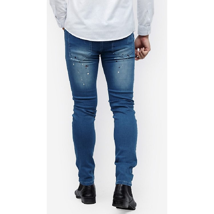 Quần Jeans Titishop QJ147 Xanh Dương Wash Bạc Sản Phẩm Bán Chạy Nhất Trong Bộ Sưu Tập