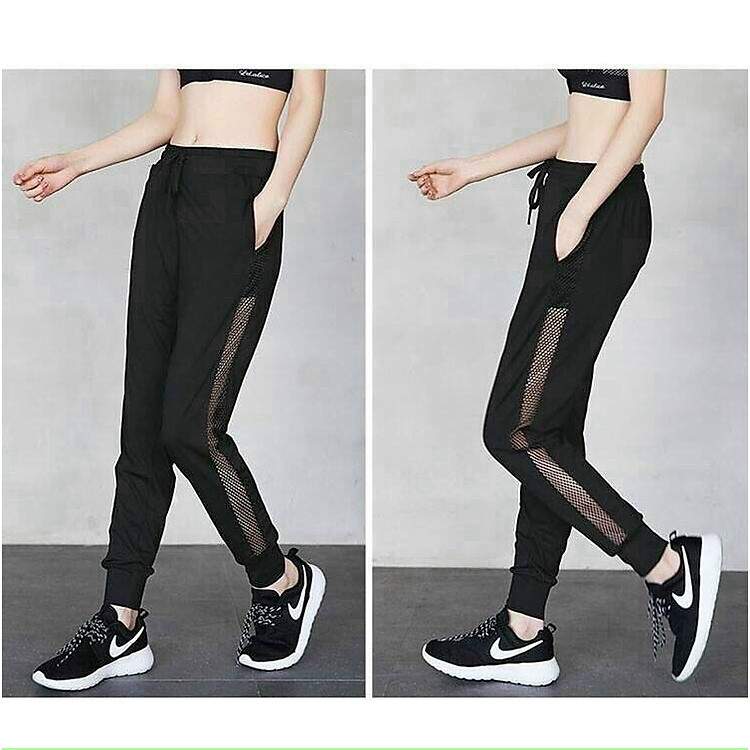Quần Jogger Tập Gym Yoga Nữ Phối Lưới Đen Sự Lựa Chọn Hàng Đầu Cho Phái Đẹp