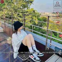 Quần legging lửng ngố Hiền Trần Boutique chất thun lạnh cạp cao ôm form cực chuẩn