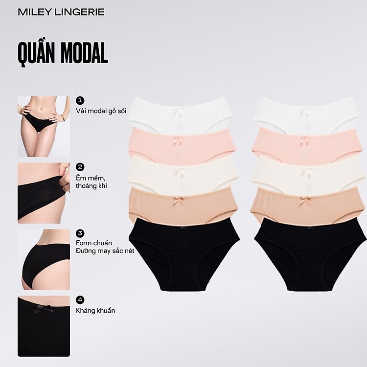 Quần lót nữ Modal Miley Lingerie combo 10 món quà tặng ý nghĩa dành riêng cho phái nữ