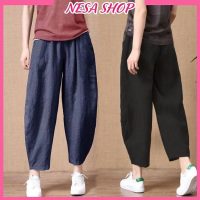 Quần ống rộng Linen NeSa Shop QKH.39 sự giao thoa giữa nét đẹp truyền thống và kiểu dáng hiện đại