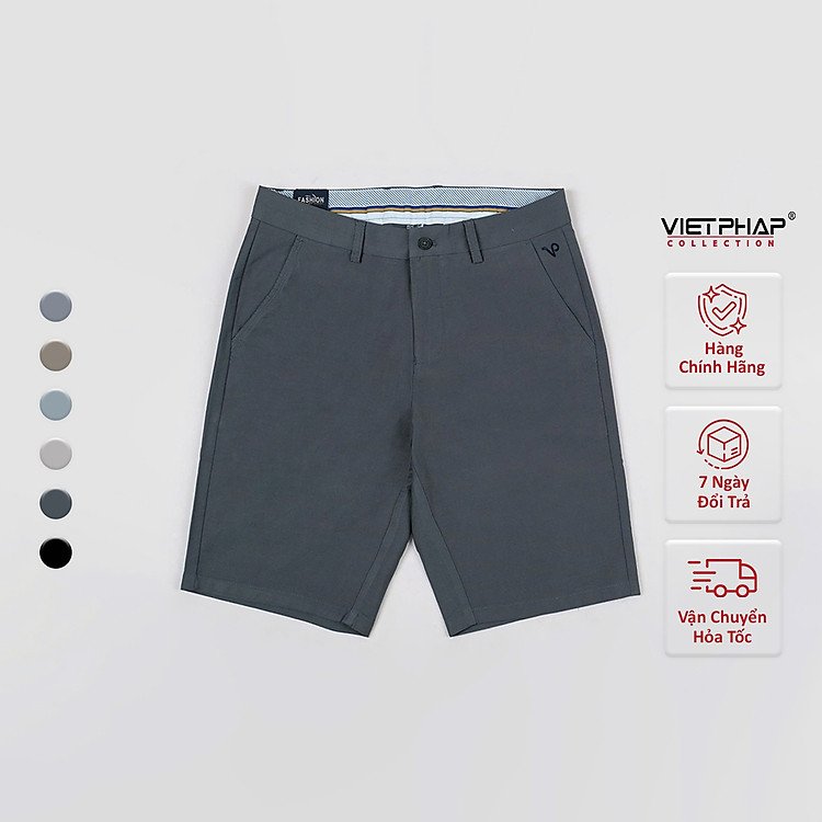 Quần Short Kaki Nam Việt Pháp 15501 Cotton Mềm Mịn Thấm Hút Mồ Hôi Cực Đỉnh