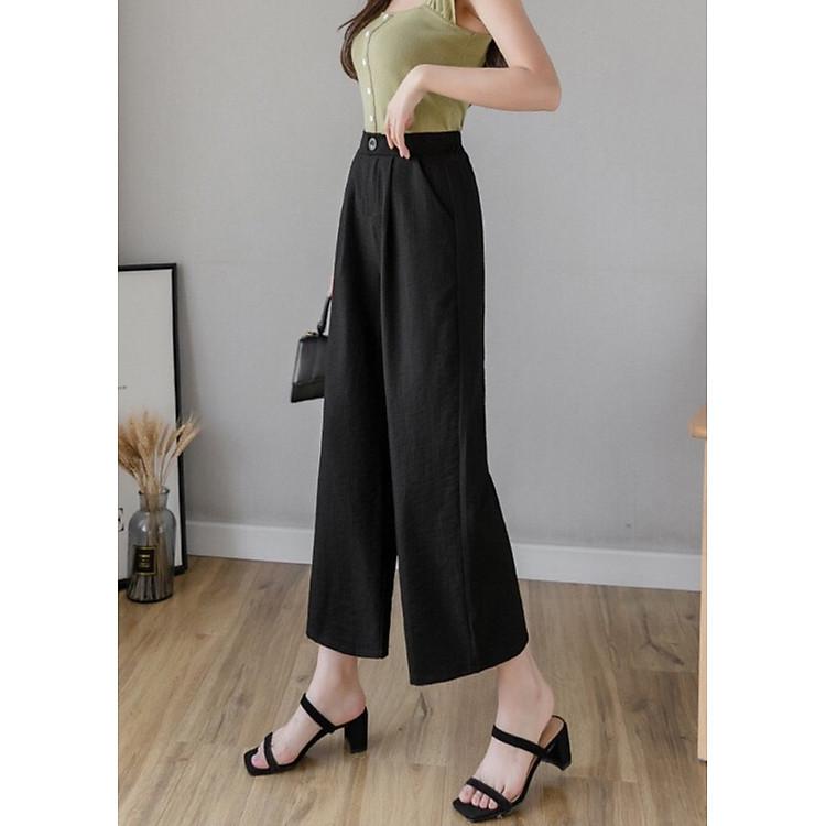 Quần suông trơn nữ Haint Boutique Q23 cam kết chất lượng vải tốt nhất mang lại vẻ ngoài hoàn hảo