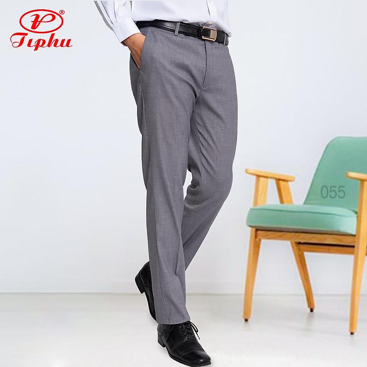 Quần tây nam Amazing màu xám ống đứng thời trang cao cấp từ size nhỏ đến big size