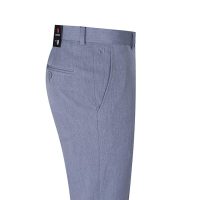 Quần tây nam Khatoco Q1M578S0 xám trắng ống ôm không ply chất lượng vượt trội