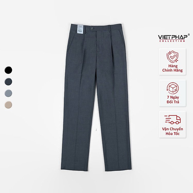 Quần Tây Nam Việt Pháp Form Classic Có Ly Vải Cao Cấp Chống Nhăn Hoàn Hảo Phiên Bản 2028