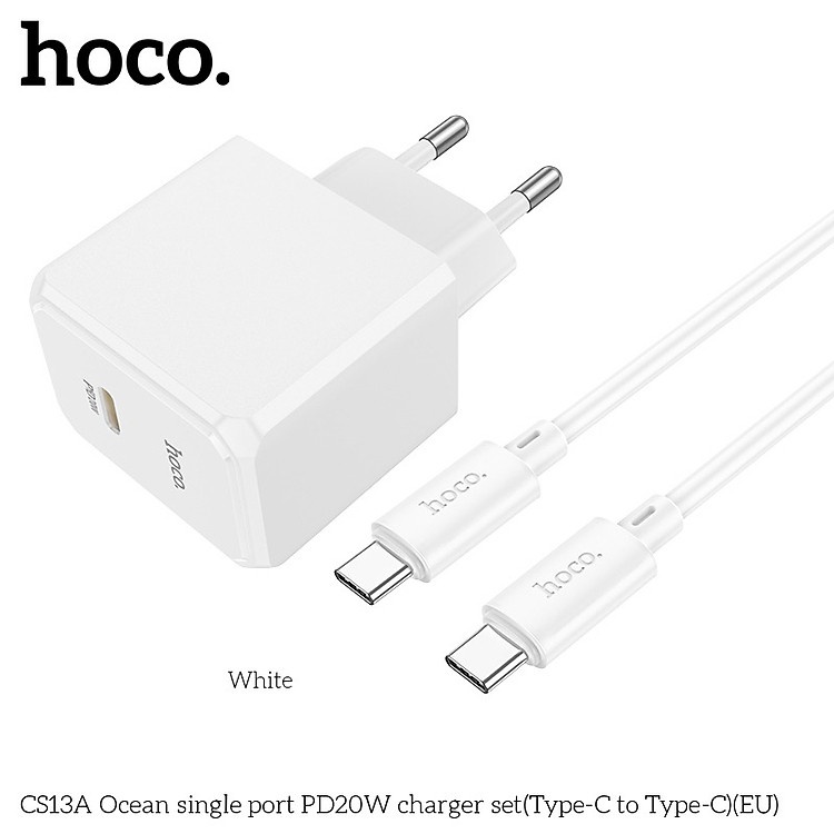 Sạc Nhanh iPhone 15 16 Hoco CS13 PD20W Đạt Chuẩn An Toàn Quốc Tế Bảo Hành Toàn Quốc