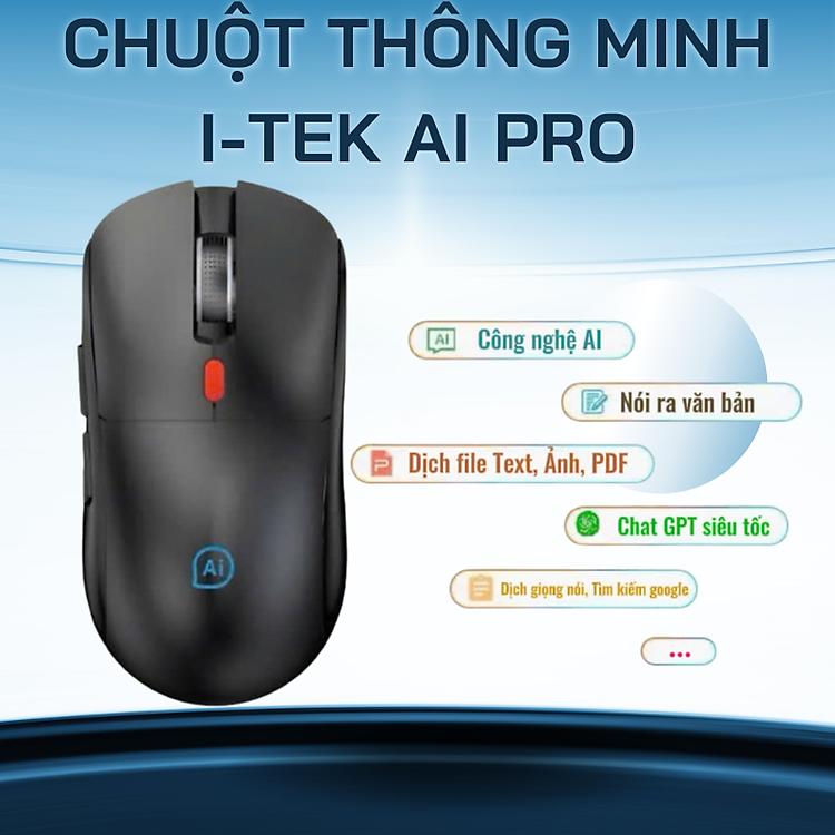 Sáng tạo công việc hiệu quả cùng chuột thông minh I-TEK AI PRO phiên dịch và đánh máy giọng nói