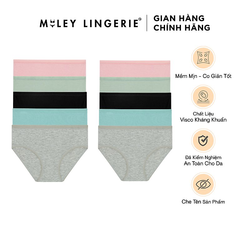 Sét 10 Quần Lót Flexi Stretch Miley Lingerie Sợi Tre Thiên Nhiên Mang Lại Cảm Giác Nhẹ Nhàng