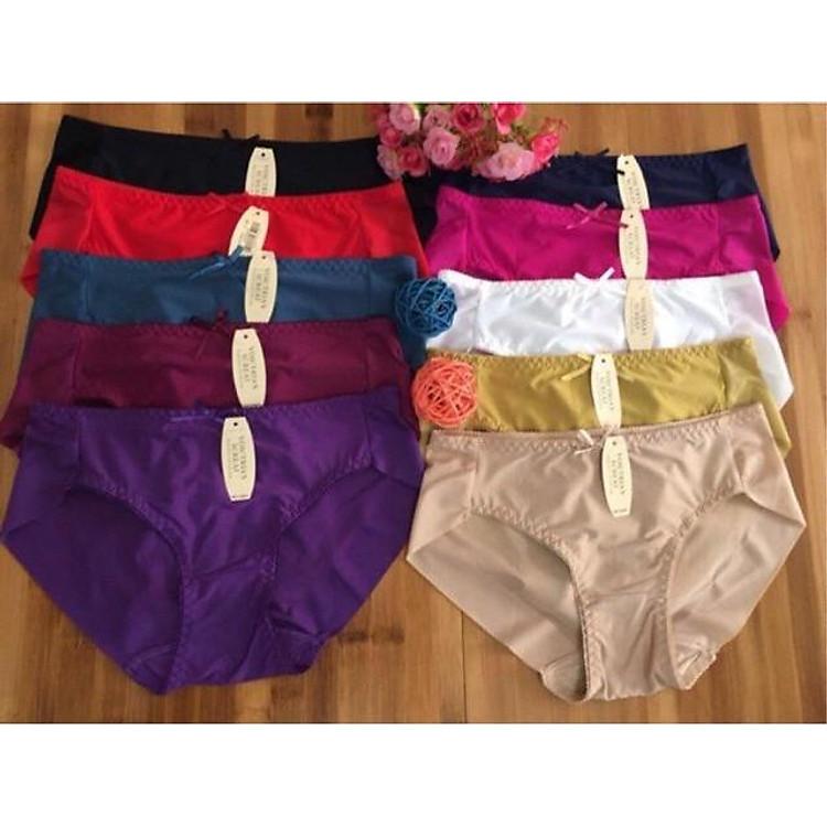 Sét 10 Quần Lót Nữ Beautiful Spring 5401 Thun Lạnh Trơn Mịn Màng Êm Ái Cho Phái Đẹp