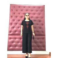 Sét Bộ Đũi Trung Niên Họa Tiết Tròn Cao Cấp Dành Cho Quý Bà Từ U40 U70