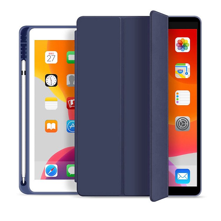 Smart Case cao cấp cho iPad 10.2-inch Gen 7 8 9 bảo vệ tối ưu kèm khay đựng bút Pencil