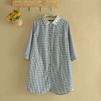 Sở hữu ngay áo sơ mi nữ kẻ caro dáng dài Ab05 chất lượng vượt trội giá tốt