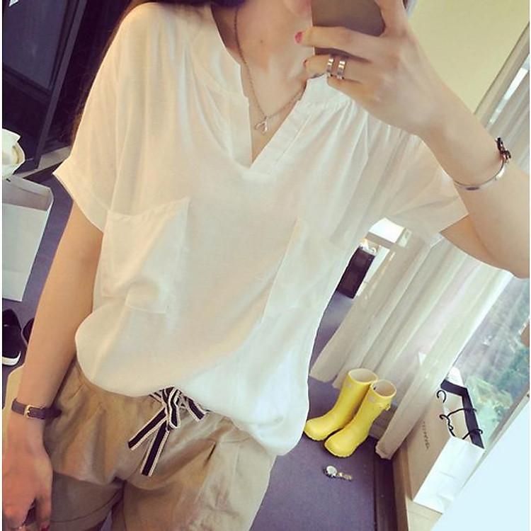 Sơ mi đũi nữ form rộng SM28 món đồ không thể thiếu trong tủ đồ mùa hè