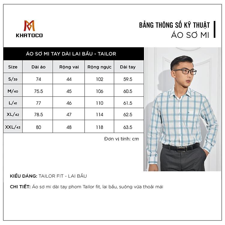 Sơ mi nam Khatoco A1MD498T1 tay dài màu trắng gân đẳng cấp thời trang nam giới