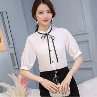 Sơ mi nữ cổ trụ xinh xắn Haint Boutique sm45 cam kết chất lượng và kiểu dáng chuẩn