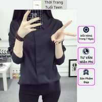 Sơ mi nữ lụa mềm mịn MUD03 thiết kế tay dài form rộng trẻ trung năng động hiện đại