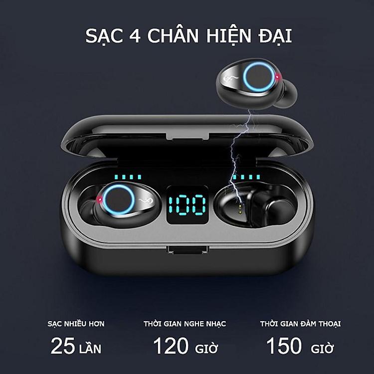 Tai Nghe Bluetooth Không Dây Lanith F9 TWS Cao Cấp Bảo Hành Chính Hãng Giao Hàng Toàn Quốc