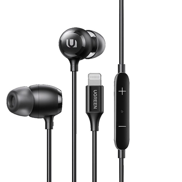 Tai nghe nhét tai MFI 1.15M cho iPhone Ugreen 80655 chính hãng âm thanh trung thực