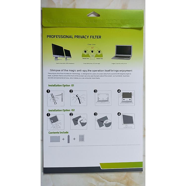 Tấm che màn hình laptop chống nhìn trộm Privacy Filter nhập khẩu công nghệ lọc sáng hiện đại nhất