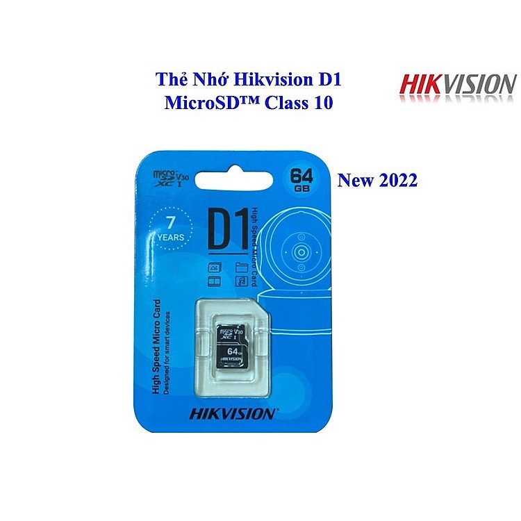 Thẻ nhớ Hikvision 128GB 64GB 32GB chuẩn Class 10 chính hãng thiết kế bền bỉ chuyên dụng cho lưu trữ