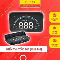 Thiết bị hiển thị và cảnh báo tốc độ HUD M8 hắt kính lái ô tô bảo hành lỗi 1 đổi 1
