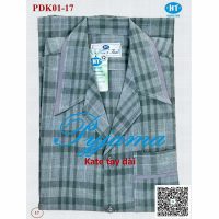 Thời trang đồ ngủ nam HUONGTAM PDK01 chất Kate cao cấp tay dài mềm mại và thoáng mát