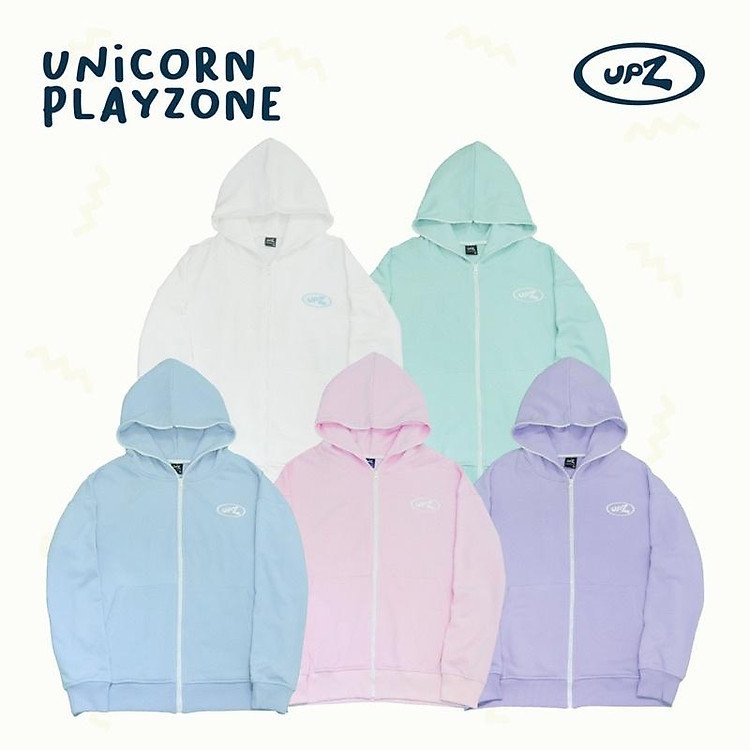Trải Nghiệm Áo Khoác Hoodie UPZ Unicorn Play Zone Chữ Bảy Màu Năm Sắc Thái