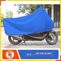 Trải nghiệm chất lượng vượt trội từ bạt phủ xe máy HT SYS Polyeste cao cấp màu xanh