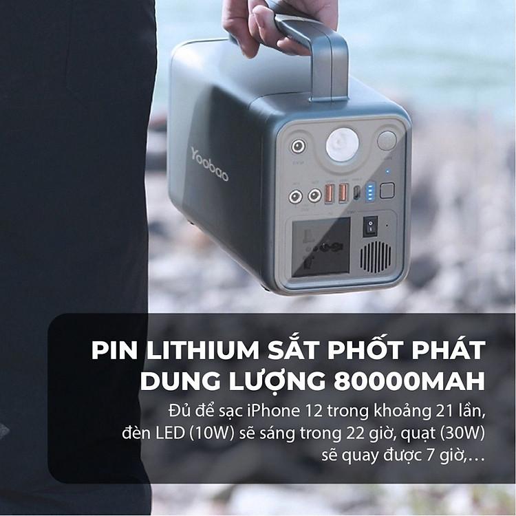 Trạm sạc dự phòng Yoobao EN300WLPD 300W 72000mAh thiết bị cung cấp năng lượng thiết yếu cho mọi chuyến đi xa