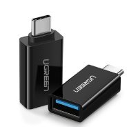 Ugreen TC20808US173 đầu chuyển đổi USB-C sang USB 3.0 màu đen phụ kiện máy tính chính hãng