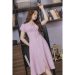 Váy Nữ Vải Xước Màu Tím 23V045 Pi Style Đảm Bảo Chất Lượng Và Thẩm Mỹ