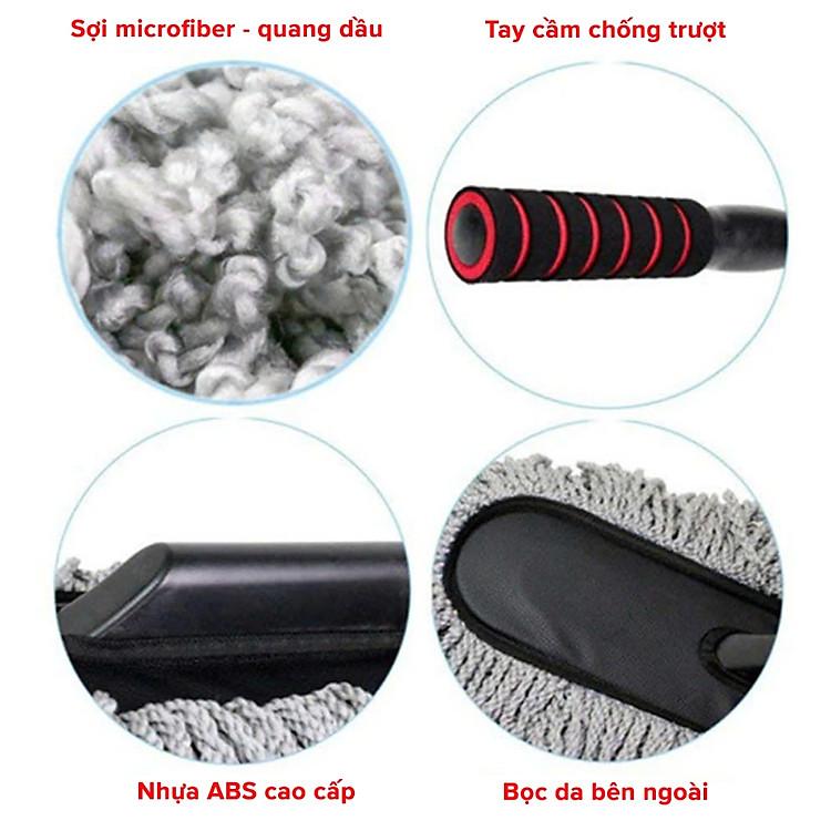 Vệ sinh nhà cửa và xe hơi chuyên nghiệp với chổi lau bụi sợi dầu đa năng