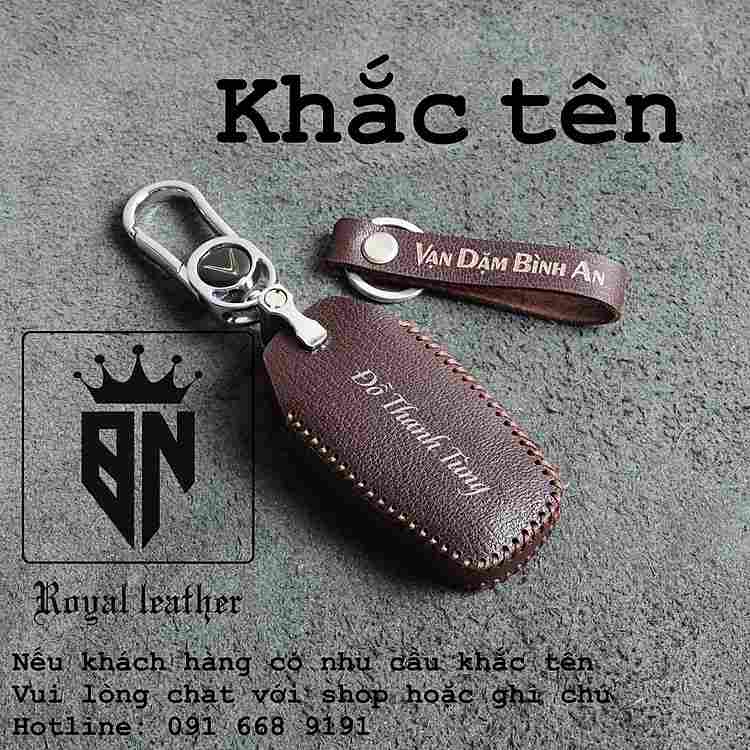 Vỏ bọc chìa khoá Vinfast VF5 handmade từ da thật 100 phần trăm sang trọng đẳng cấp