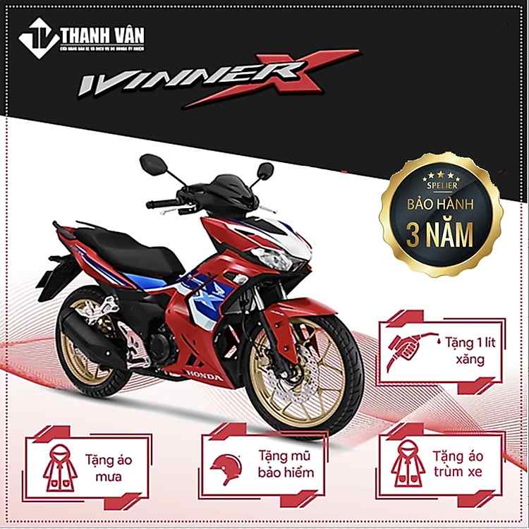 Xe Máy Honda Winner X 2023 Phiên Bản Đường Đua Phanh ABS Đỏ Xanh Trắng Đen Mới