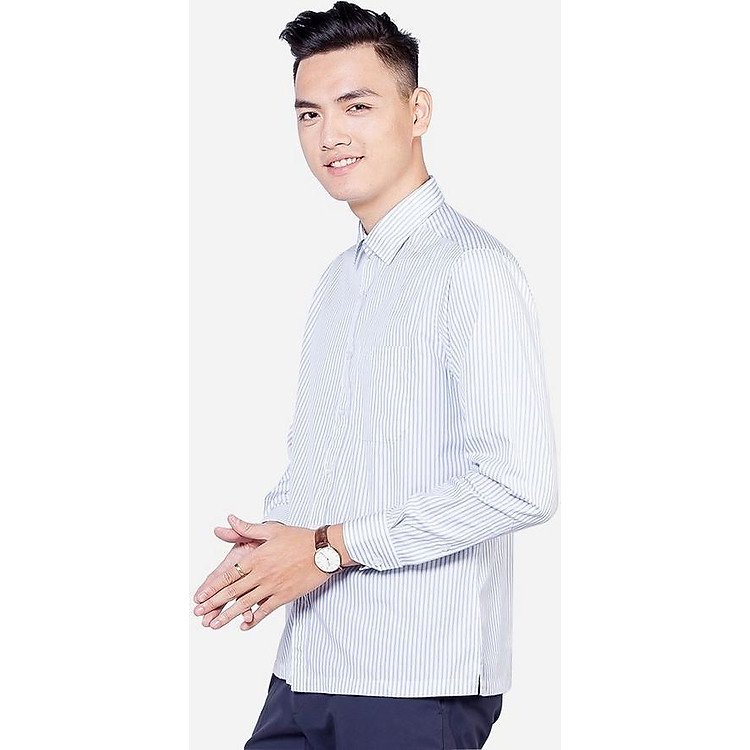 Aligro ALG1005 - Áo sơ mi trắng kẻ sọc, khẳng định phong cách riêng