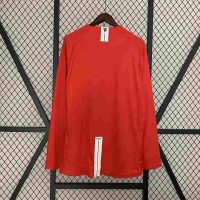 Áo Đấu Retro MU 2008 Dài Tay Sân Nhà Vải Cotton Polyester Cao Cấp Phong Cách Cổ Điển