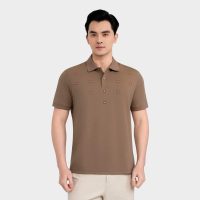 Áo Polo Aristino Nâu Thêu - Món Phù Nữ Của Đàn Ông Thanh Lịch
