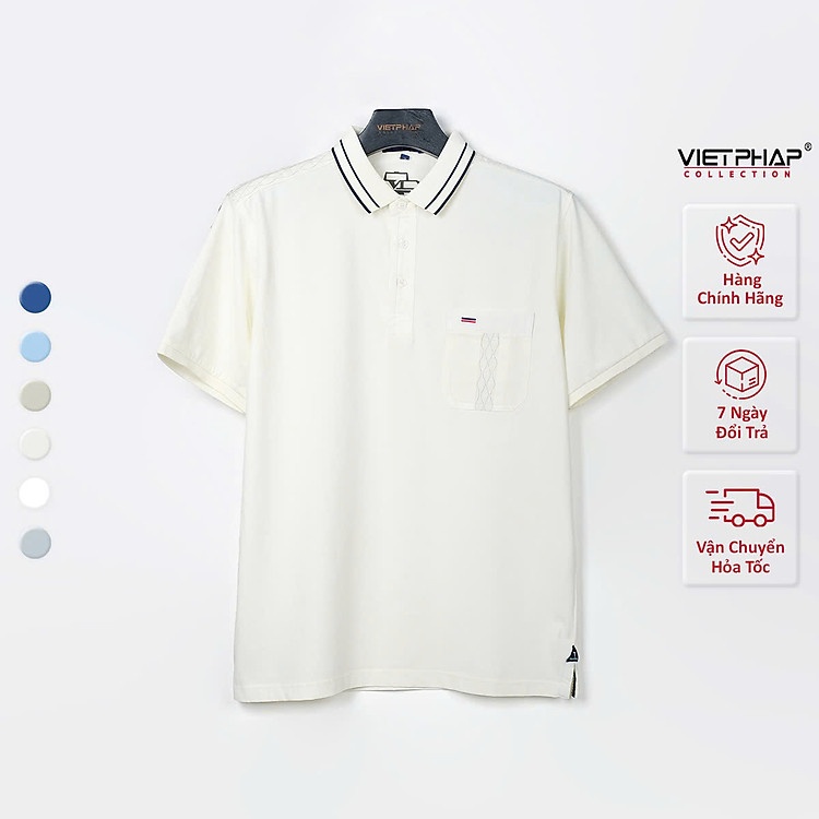 Áo Polo Nam Việt Pháp 22813 Đẳng Cấp Luxury Lịch Lãm Cho Quý Ông Thành Đạt
