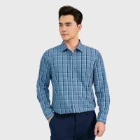 Áo sơ mi nam xanh kẻ Aristino Regular Fit: Phong cách, thoải mái và bền đẹp