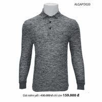 Áo thun dài tay nam xước xám đậm Aligro ALGAPD020 - Thiết kế tối giản, dễ mặc